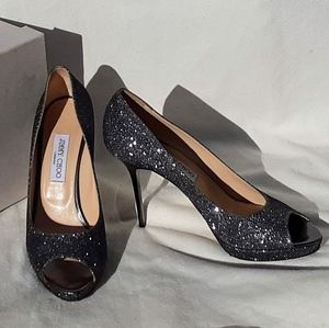 Jimmy Choo Luna Peep Toe Heels